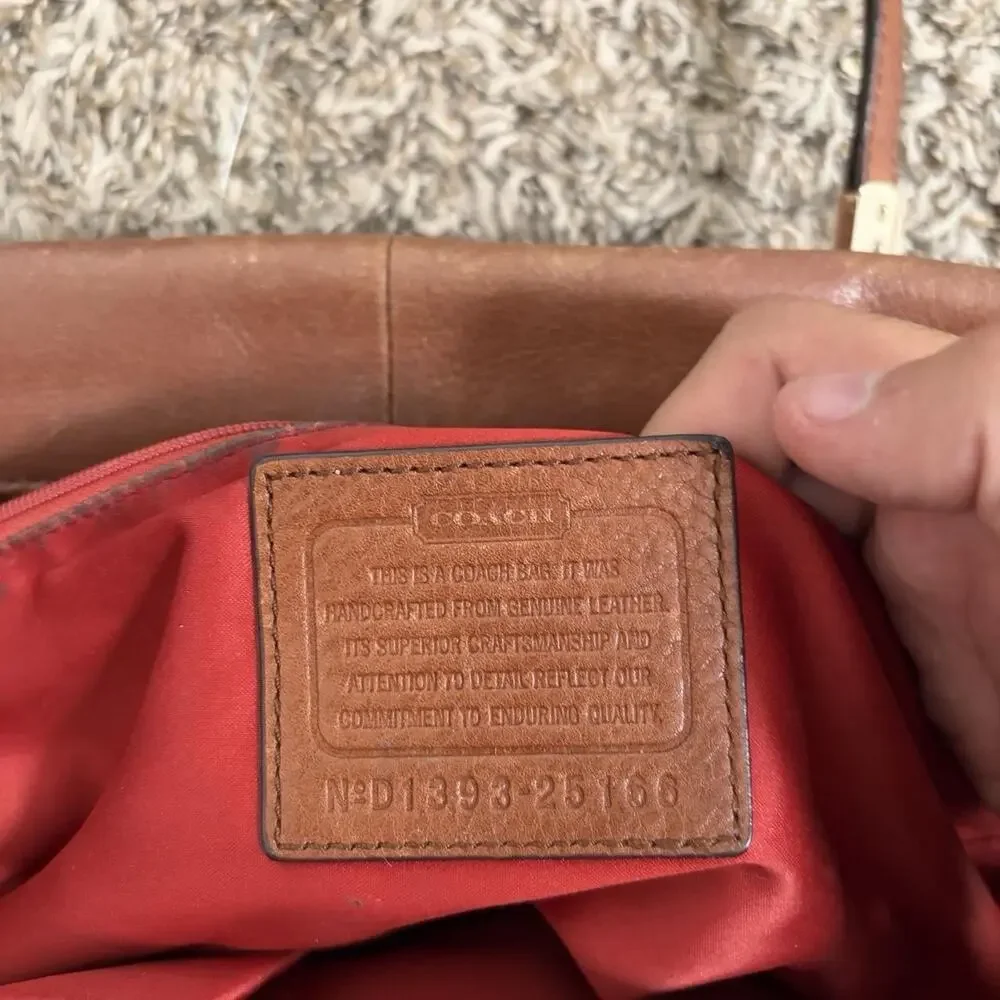 Vintage Coach Leather Madeline East West Satchel 25166 Shoulder Bag Purse